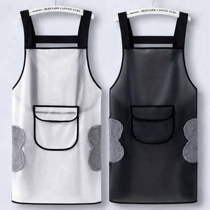 Adjustable Waterproof PVC Kitchen Apron with Pocket – Oil & Stain Resistant